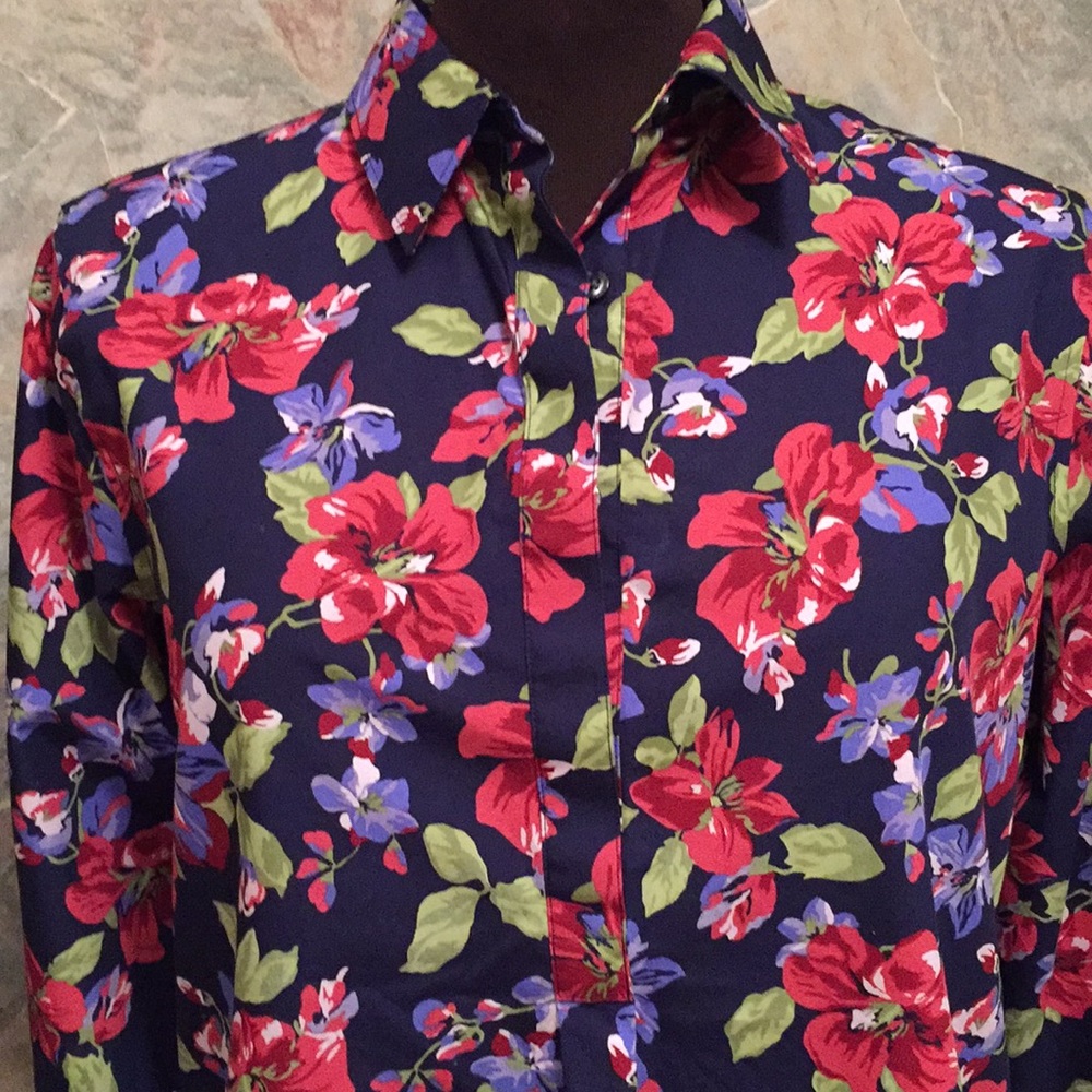 Lands end shirt top blouse tunic - Picture 4 of 8